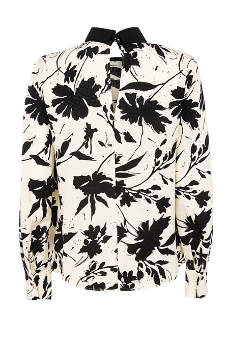 Ženska bluza od 100% viskoze u dezenu sa dugim rukavima Tiffany Production